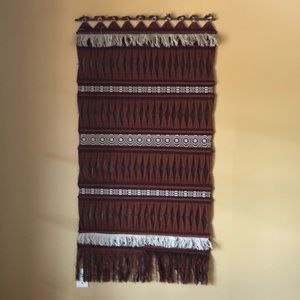 Vintage Columbian woven wall hanging